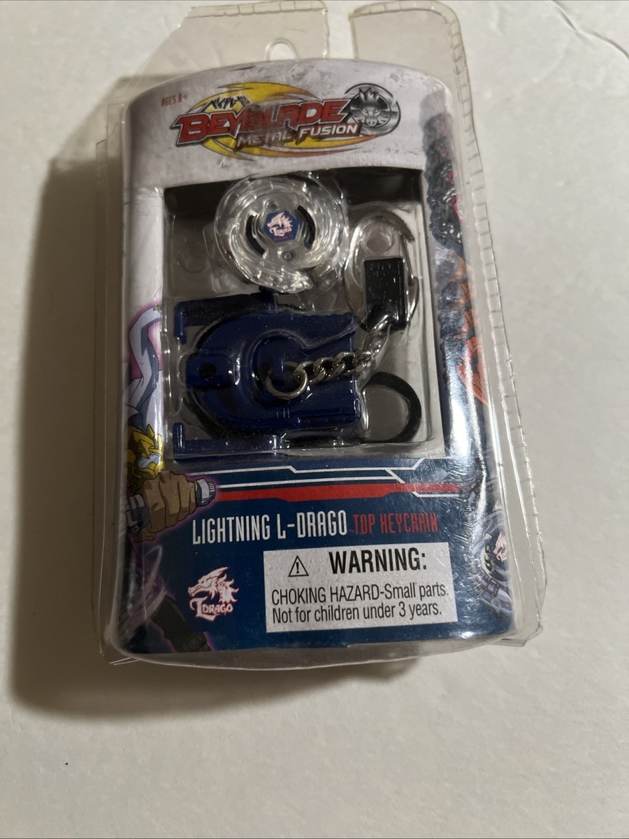 Beyblade Evil Befall Top Keychain Keyring W/ Launcher Ripcord S7