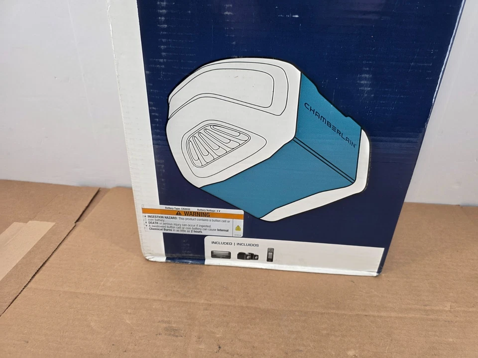 Chamberlain Garage Door Opener 1/2 HP Chain Drive Ceiling-Mount w/ Safety-Sensor - Image 4 of 4