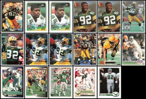 Reggie White [1000 Stripe] #132 1993 Wild Card card