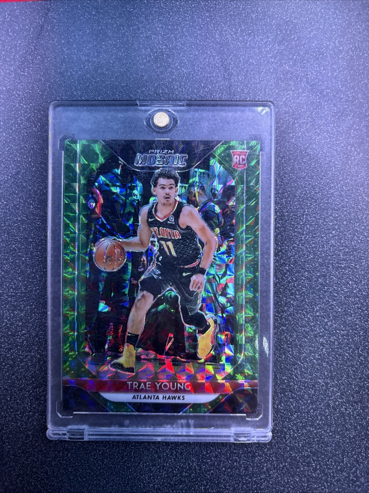 2018-19 Panini Prizm Mosaic - Trae Young #93 Green (RC)