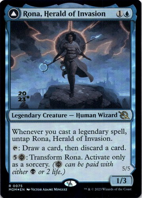 #ad #ad Rona Herald of Invastion PRE RELEASE STAMP FOIL March of the Machine MTG NM $6.49