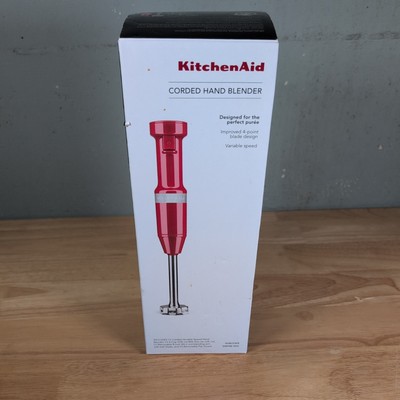 KitchenAid Variable Speed Corded Hand Blender KHBV53ER Empire Red - NEW