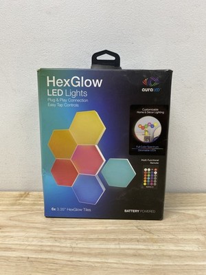 Tzumi 8970HD Aura LED Hex Glow Battery Operated Light (6-Pack)