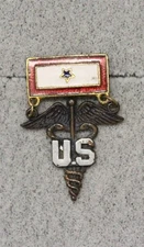 WWI era Sweetheart Son-In-Service pin: Army Medical Corps