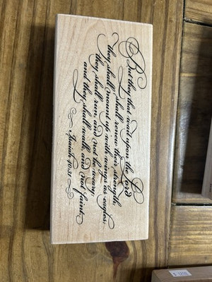 #ad #ad StampAbilities Isaiah 40:31 Rubberstamp $16.00