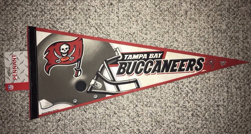 Tampa Bay Buccaneers Early 2000’s NFL Football Full Size Pennant By Wincraft NEW