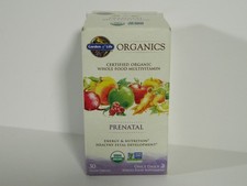 Garden of Life Organics Prenatal Multivitamin 30 Tablets Exp. 7/15/2027