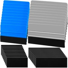 20 Pack Vinyl Wrap Squeegee 4 Inch / 6 Inch Felt Edge Window Film Tint Tool