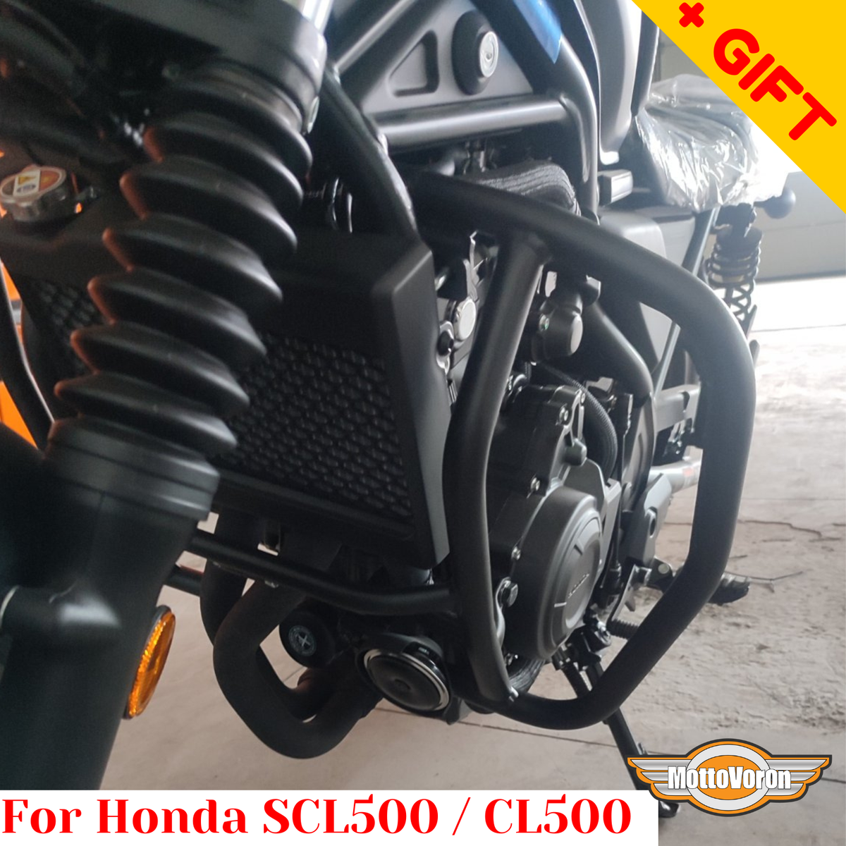 XIXIMOTO Crash Bar Für Honda CL500 2022-2024 - Motorrad Schutzbügel 25mm In Short Style