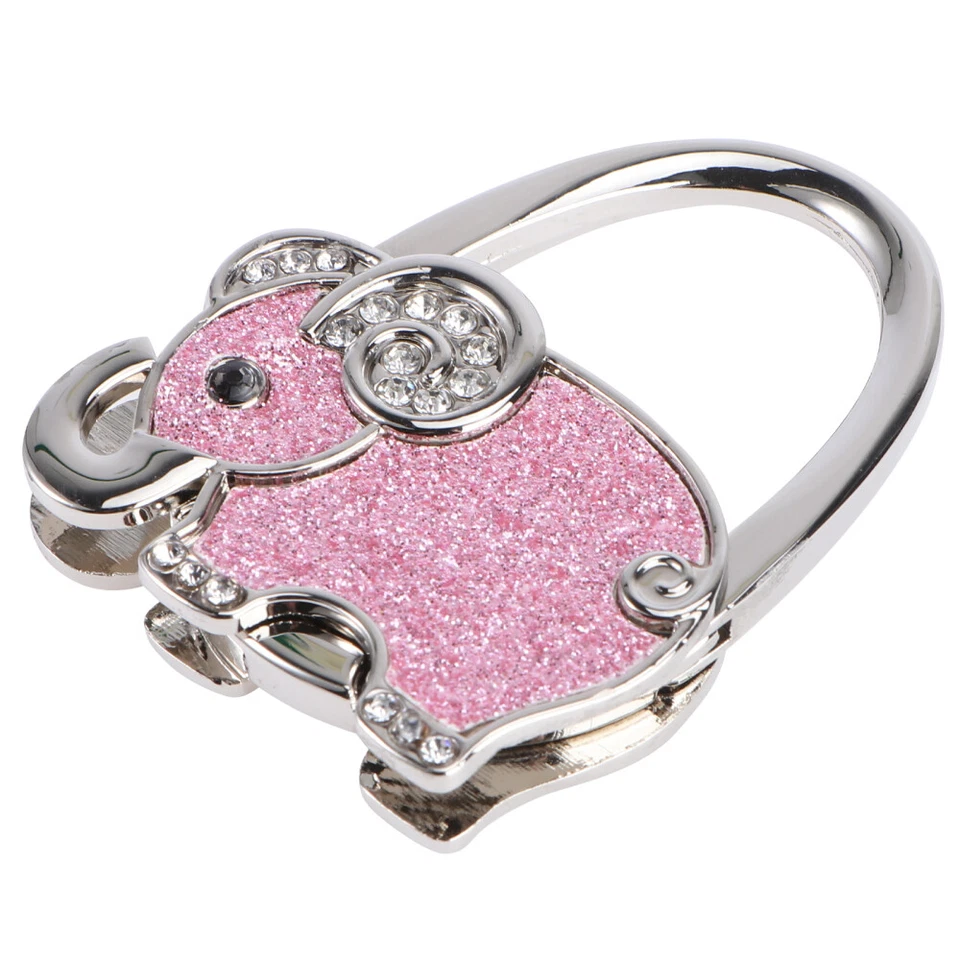  Confezione 2 Ganci Borsa Ganci per Borse Elefante Appendiabiti Pieghevole - Immagine 4 di 4