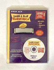 1999 First Act Learn  Play Harmonica w/ Instruction Book  CD NEW