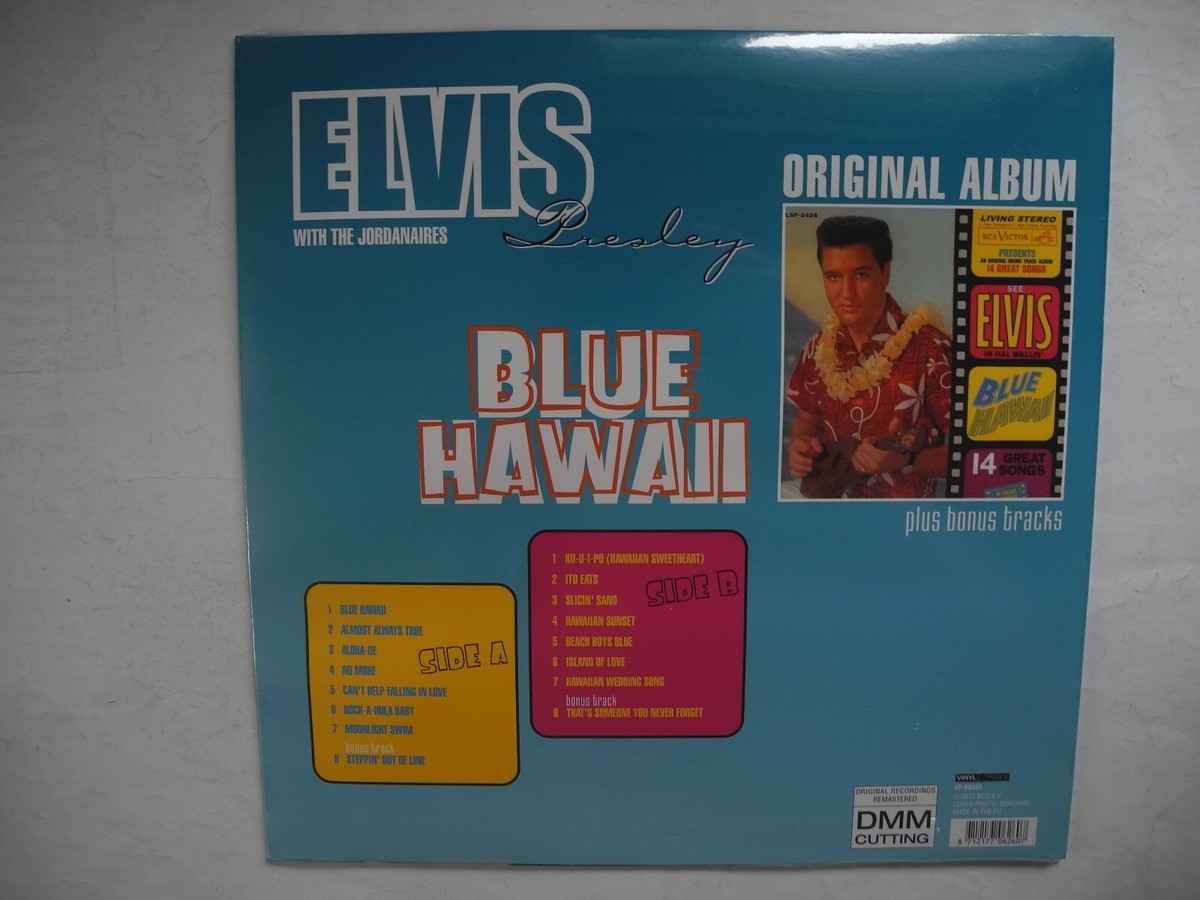 ELVIS PRESLEY Blue Hawaii with Bonus Tracks LP 2013 EU Vinyl