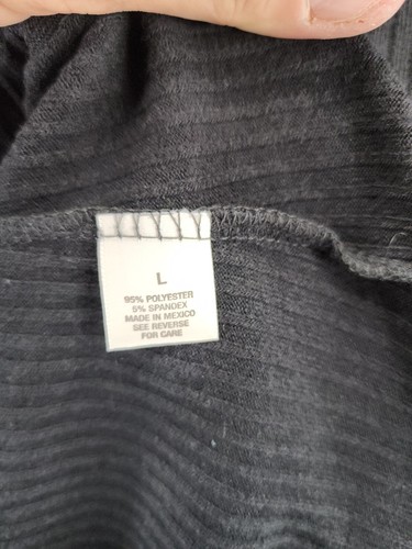 Wet Seal Dress Womens Large Long Sleeve Black Ribbed Keyhole Neck - Picture 5 of 7