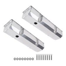 2pc Fabricated Aluminum Tall Valve Covers For Small Block Chevy 283 400 V8 2pc Fabricated Aluminum Tall Valve Covers For Small Block Chevy 283 400 V8