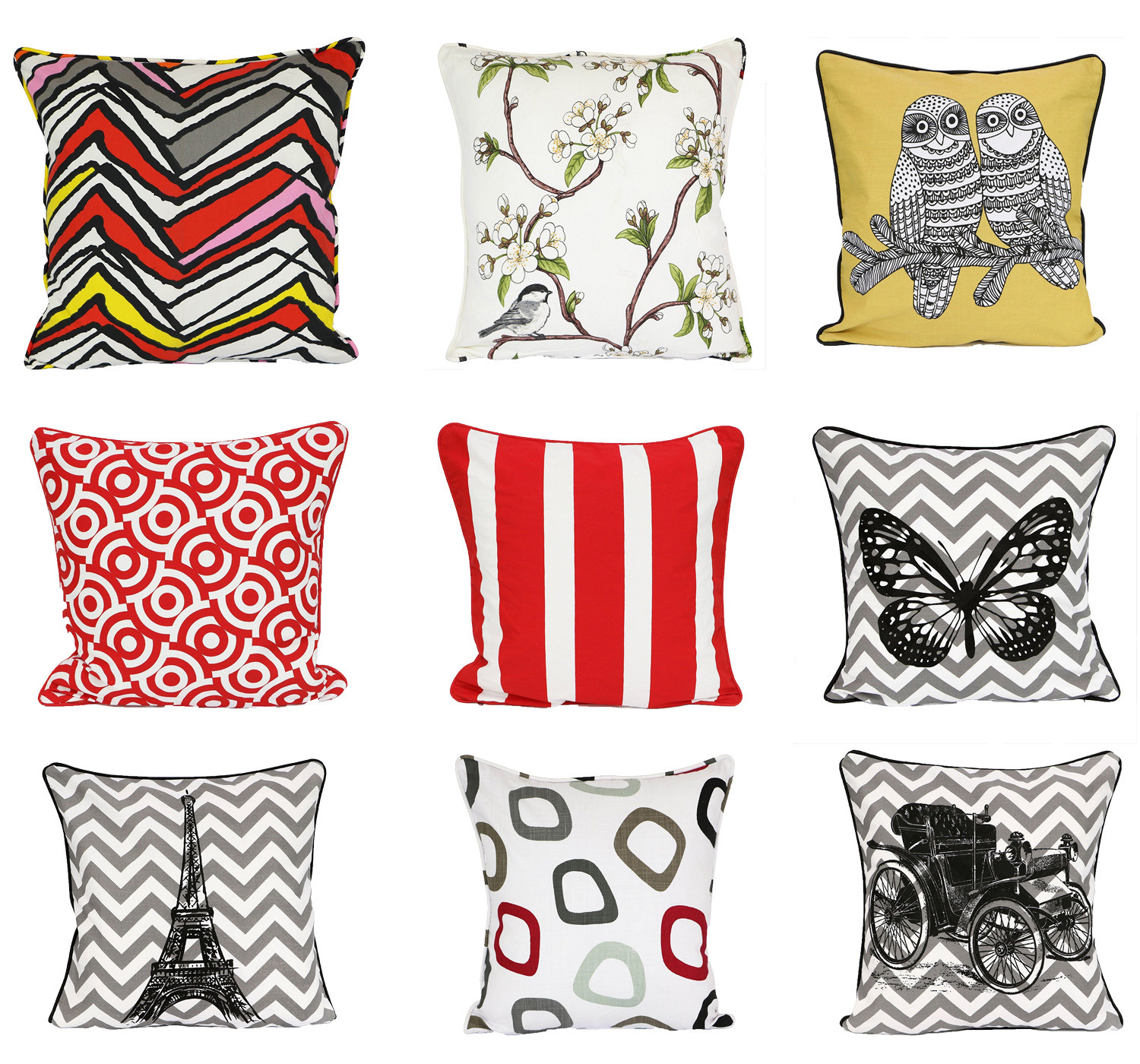 Pack of 4 Luxury Soft Decorative Cushion Covers 18x18 For Sofa Pillow