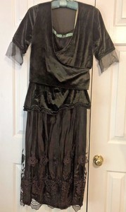 velvet flapper dress