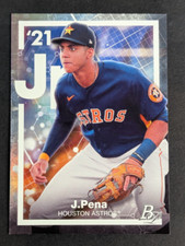 2021 Bowman Platinum Baseball #PE-30 Jeremy Pena Precious Elements Astros