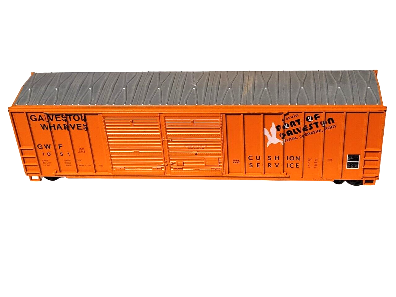 ROUNDHOUSE GALVESTON WHARVES 50' DOUBLE DOOR BOX CAR GWF 1051 HO