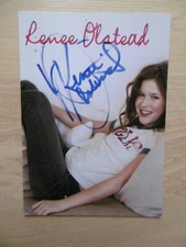 Renee Olstead autograph signed 10x15 cm postcard