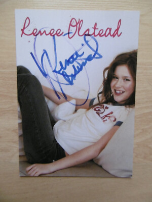 Renee Olstead Autogramm signed 10x15 cm Postkarte