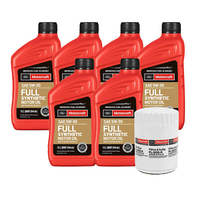 Motorcraft OEM Engine Oil Change Kit SAE 5W-30 For Ford Lincoln 3.5 5.0 V6 V8
