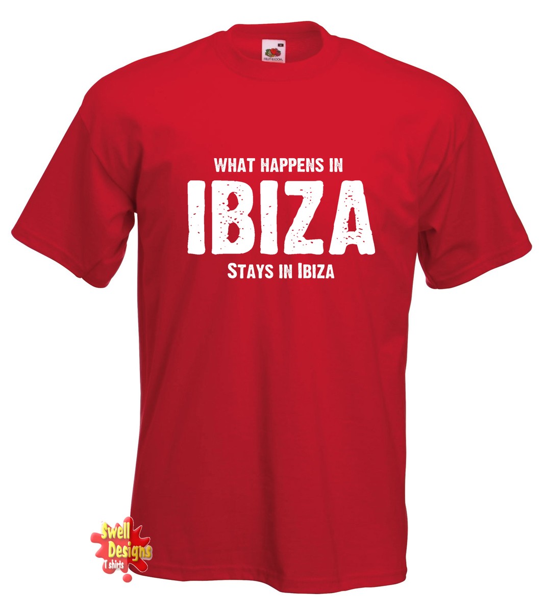 WHAT HAPPENS IN IBIZA stag night hen party holiday T shirt vest All Sizes