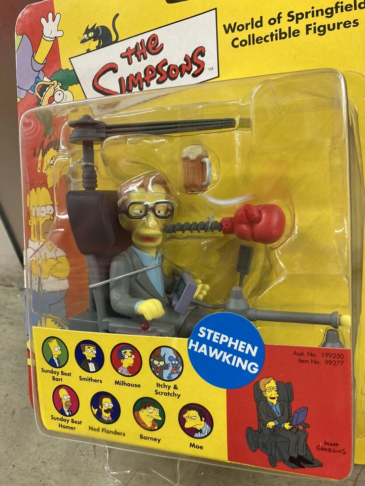 Los Simpson Mundo de Springfield raro exclusivo del Reino Unido Stephen Hawking Foto 2 de 3
