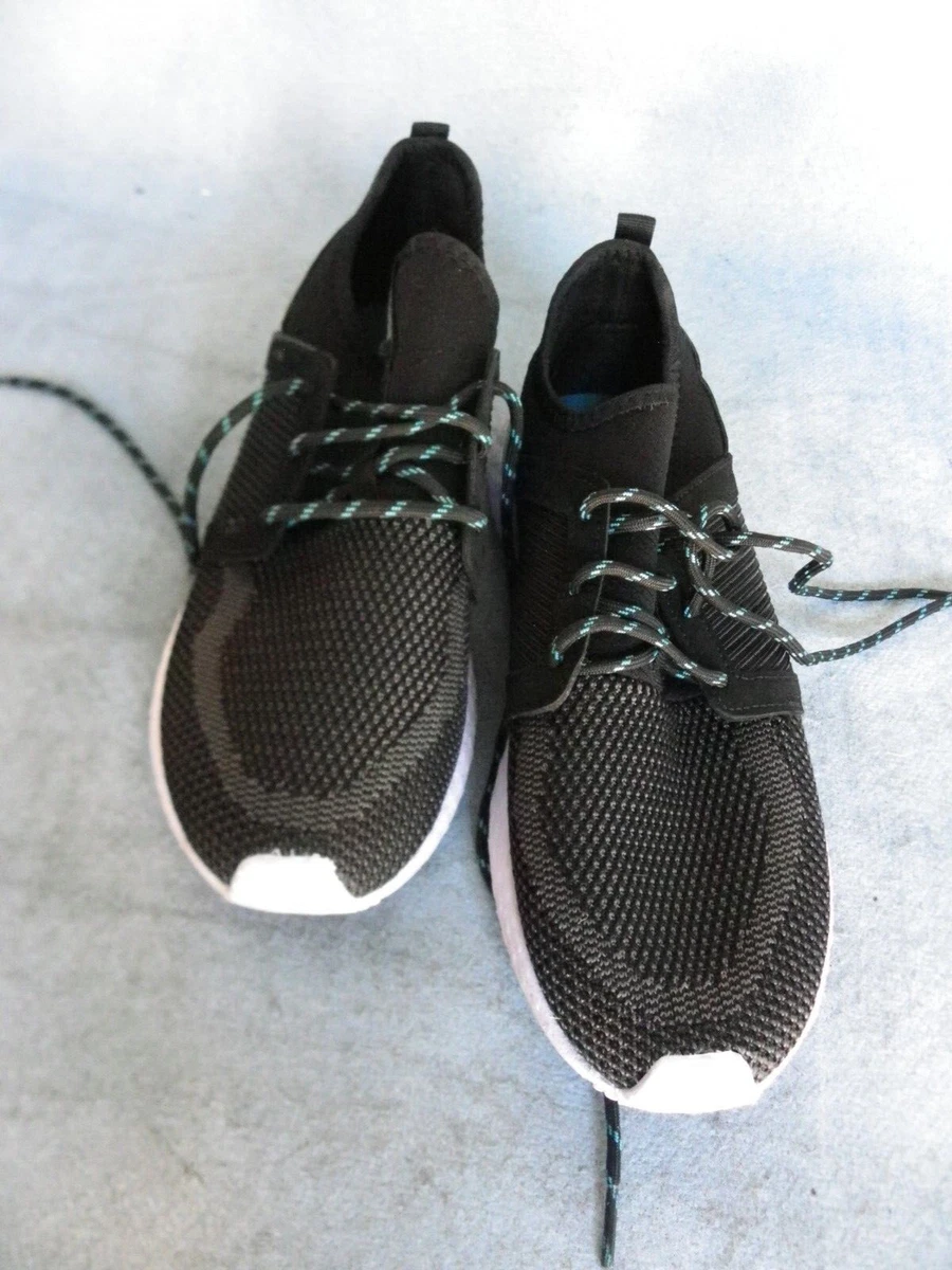 Avia Women Caged Knit Sneakers Athletic Shoes Memory Foam Black