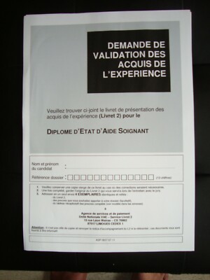 LIVRET VAE AS VALIDE 2021 ENVOI PAR MAIL L'oral REFORME