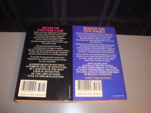 Magic by the Numbers Series 1 & 2 Vintage paperback Lot Lyndon Hardy Del Rey - Foto 2 di 6