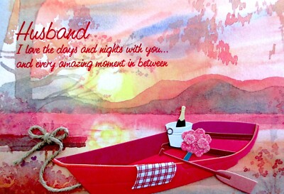 Papyrus 3D Boat Husband Valentine's Day Greeting Card