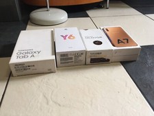  4 Samsung Galaxy A7/ Tab A/ S III & Huawei Y6 Empty Boxes