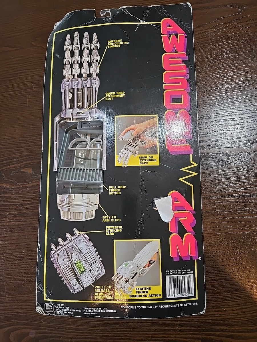 1991 Awesome Arm Striking Claw Hand Toy Robot Terminator 1991 Awesome Arm Striking Claw Hand Toy Robot Terminator