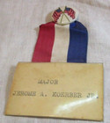 Convention Badge by Philadelphia Badge Co. Two US Flags — photo 4