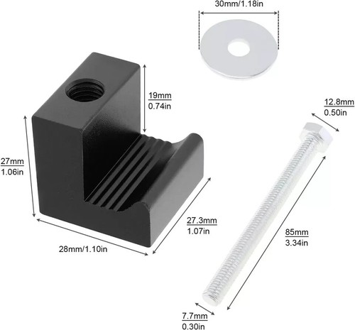 Kit de montaje de caja de herramientas para camioneta, 4 piezas aluminio camioneta pickup plataforma amarres aluminio - Imagen 3 de 3