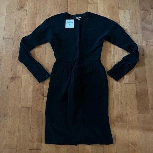 NWT JOHN PAUL GAULTIER Vintage Deadstock Black Long Sleeve Dress 4 - Afbeelding 1 van 9