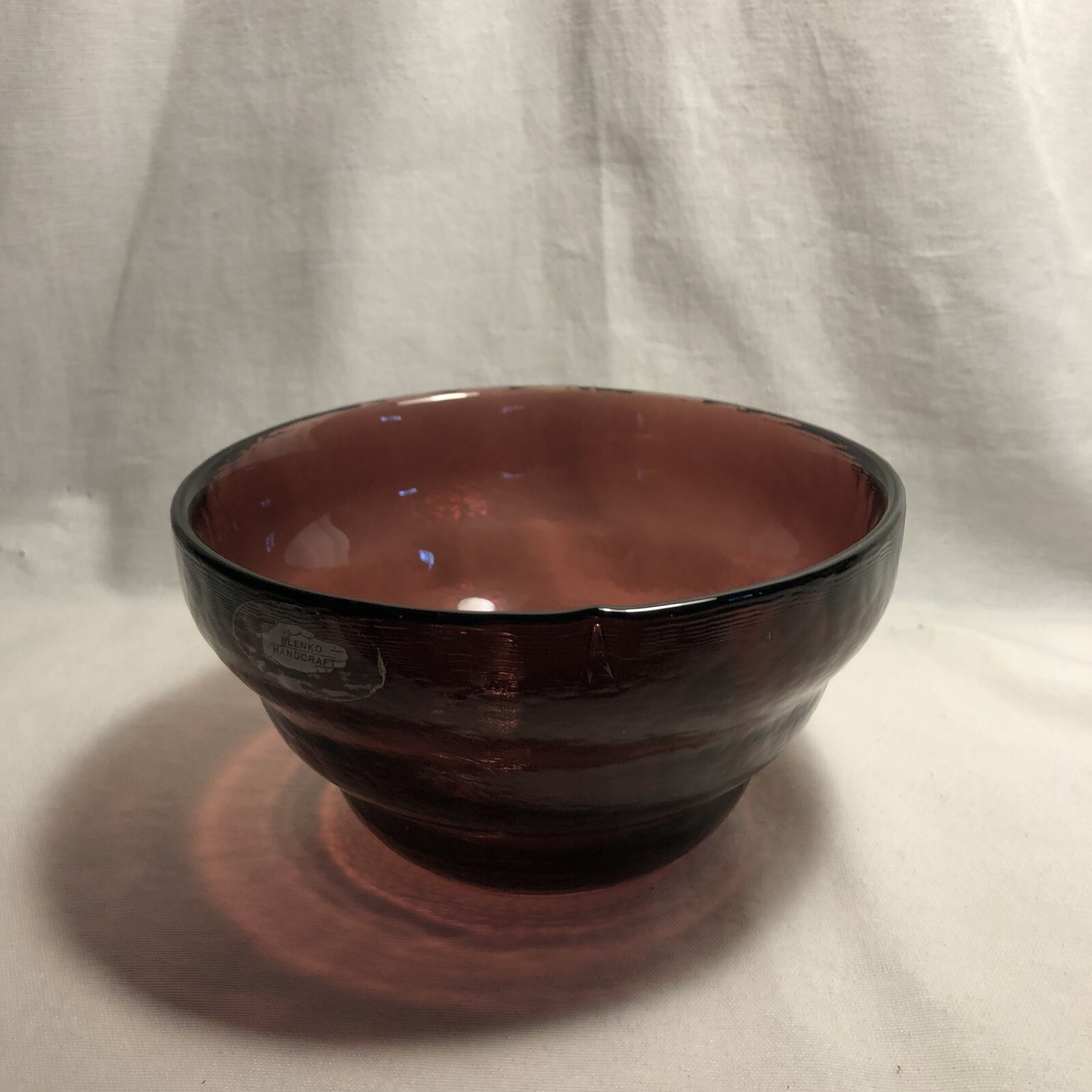 Mid Century Blenko Beehive Bowl Amethyst 