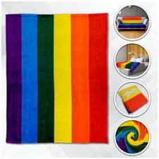 Rainbow Blanket Soft Plush Blanket LGBT Rainbow Pride Blanket 50x60in