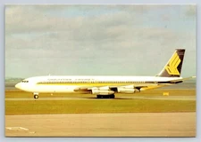 Airplane Postcard Singapore Airlines Boeing 707 HE6