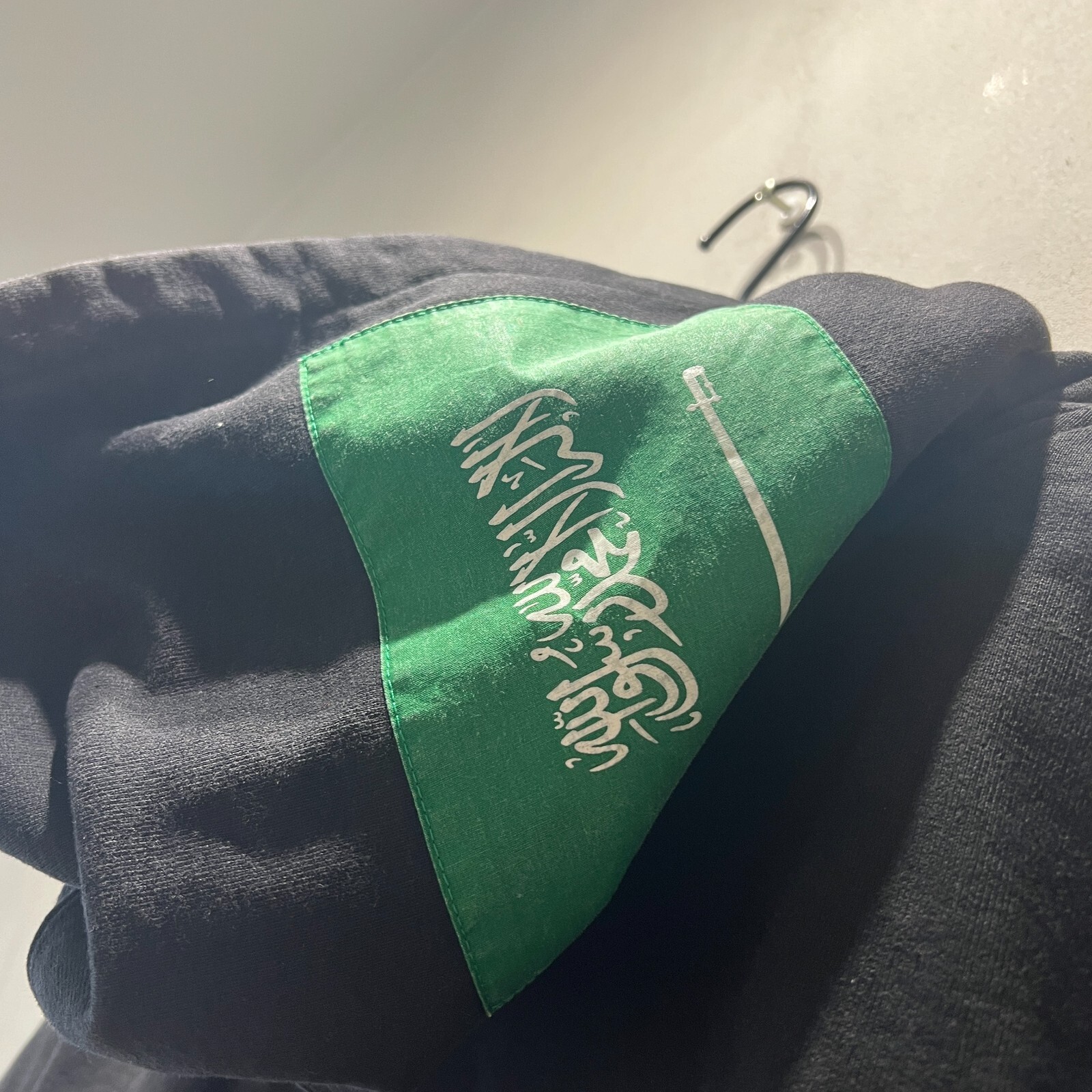 Supreme Flags Patch PulloverHooded Black / Made i… - image 14