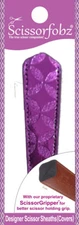 SCISSORFOBZ Designer Scissors Sheath Cover Single Small Diamond Metallic Purple