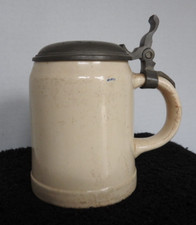 1800's VILLEROY & BOCH METLACH PEWTER LIDDED STEIN NICE SHAPE #1526
