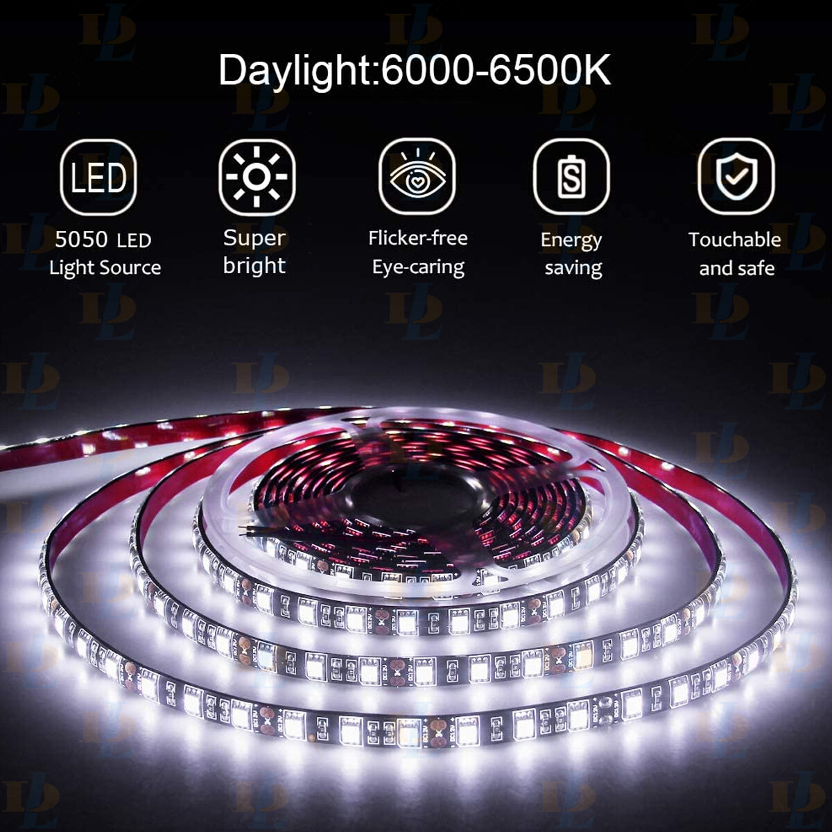 For Dometic 9100 Series 12V 16FT RV Awning Party Bright White Led Light