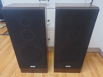 Old School Retro AKAI SPEAKERS - Woofer Tweeter 1970's 1980's