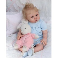 22inch Reborn Baby Doll Amy Unpainted Kit DIY Part With Cloth Body for DIY Gift