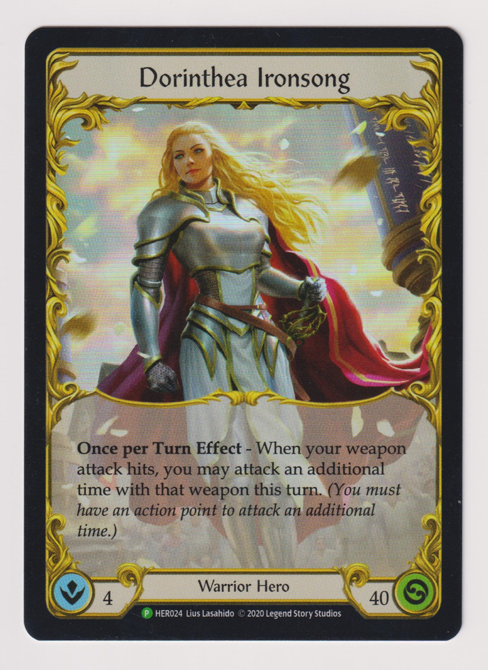 【FaB】ドリンシア・アイアンソング【プロモ】 Dorinthea Ironsong HER024 Flesh and Blood TCG Promos for sale | eBay