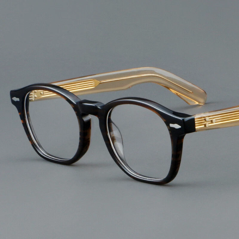 Retro Square Acetate Thick Eyeglasses Hand Made Glasses Frames Men Women Vintage
