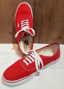 red vans low top