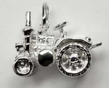 925 ECHT SILBER 🚜 Großer Anhänger Traktor