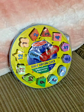 Melissa and Doug Wood Shape Sorting Clock Educational Toy